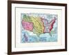 1902, United States Expansion Map, Nebraska, United States-null-Framed Giclee Print