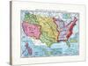1902, United States Expansion Map, Nebraska, United States-null-Stretched Canvas