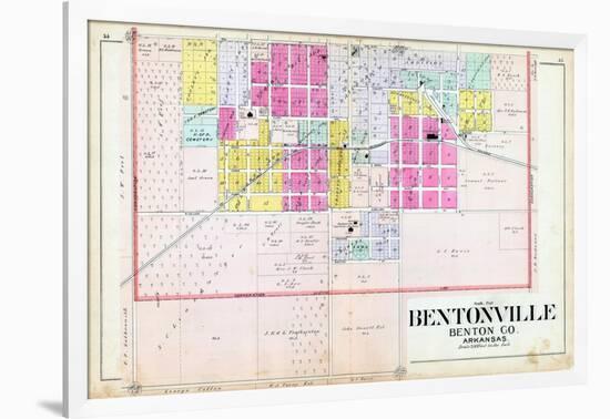 1903, Bentonville - South, Arkansas, United States-null-Framed Giclee Print