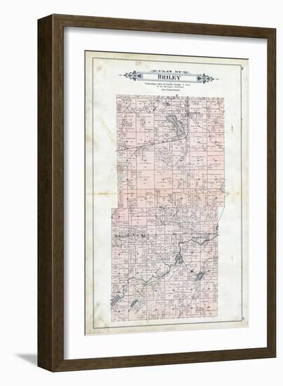 1903, Briley Township, Valentine lake, Leach Lake, Bass Lake, Michigan, United States-null-Framed Giclee Print