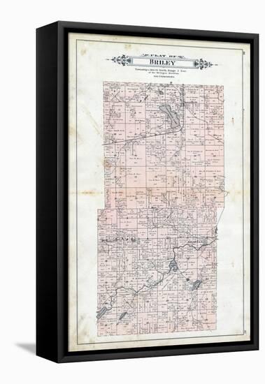 1903, Briley Township, Valentine lake, Leach Lake, Bass Lake, Michigan, United States-null-Framed Stretched Canvas