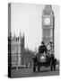 1903 De Dion on the London to Brighton Run with Big Ben Behind, London-null-Stretched Canvas