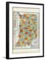 1903, Indiana State Map, Indiana, United States-null-Framed Giclee Print