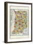 1903, Indiana State Map, Indiana, United States-null-Framed Giclee Print