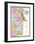 1903, Leavenworth County Outline Map, Kansas, United States-null-Framed Giclee Print