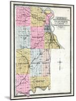 1903, Leavenworth County Outline Map, Kansas, United States-null-Mounted Giclee Print