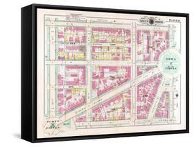 1903, Plate 020, District of Columbia, United States, Iowa Circle-null-Framed Stretched Canvas