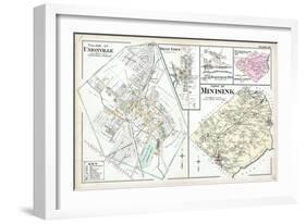 1903, Unionville Village, West Town, Johnson, Minisink, New York, United States-null-Framed Giclee Print