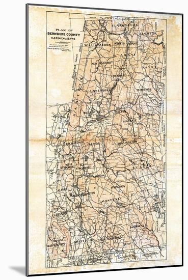 1904, Berkshire County Map, Massachusetts, United States-null-Mounted Giclee Print