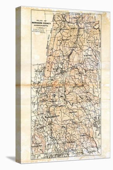 1904, Berkshire County Map, Massachusetts, United States-null-Stretched Canvas