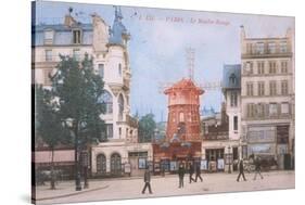 1904 Carte Postal Moulin Rouge-null-Stretched Canvas