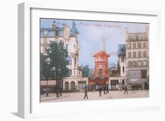 1904 Carte Postal Moulin Rouge-null-Framed Giclee Print