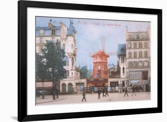 1904 Carte Postal Moulin Rouge-null-Framed Giclee Print