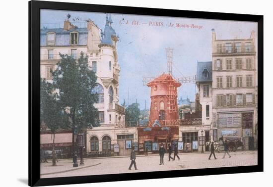 1904 Carte Postal Moulin Rouge-null-Framed Giclee Print