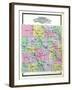 1904, Custer County Outline Map, Nebraska, United States-null-Framed Giclee Print