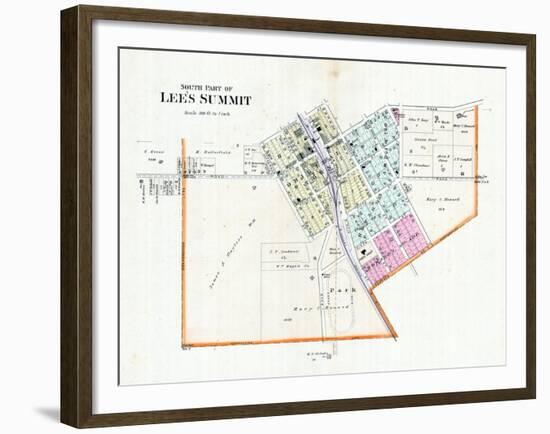 1904, Lee's Summit - South, Missouri, United States-null-Framed Giclee Print