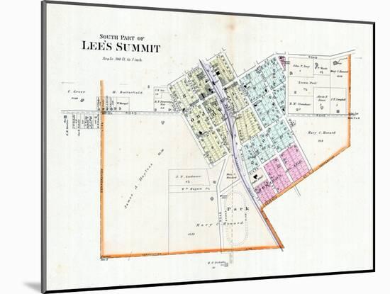 1904, Lee's Summit - South, Missouri, United States-null-Mounted Giclee Print