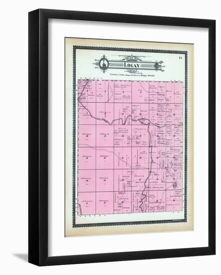 1904, Logan Township, Pere Marquette River, Michigan, United States-null-Framed Giclee Print