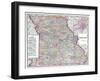 1904, Missouri State Map, Missouri, United States-null-Framed Giclee Print