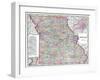 1904, Missouri State Map, Missouri, United States-null-Framed Giclee Print