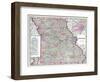 1904, Missouri State Map, Missouri, United States-null-Framed Giclee Print