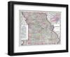 1904, Missouri State Map, Missouri, United States-null-Framed Giclee Print