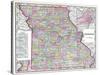 1904, Missouri State Map, Missouri, United States-null-Stretched Canvas