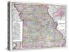 1904, Missouri State Map, Missouri, United States-null-Stretched Canvas