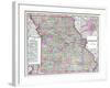 1904, Missouri State Map, Missouri, United States-null-Framed Giclee Print