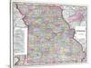 1904, Missouri State Map, Missouri, United States-null-Stretched Canvas