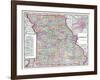 1904, Missouri State Map, Missouri, United States-null-Framed Giclee Print