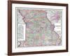 1904, Missouri State Map, Missouri, United States-null-Framed Giclee Print