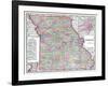 1904, Missouri State Map, Missouri, United States-null-Framed Giclee Print