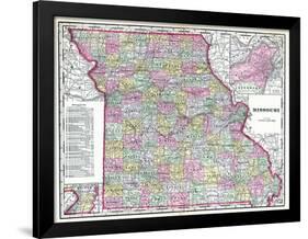 1904, Missouri State Map, Missouri, United States-null-Framed Giclee Print