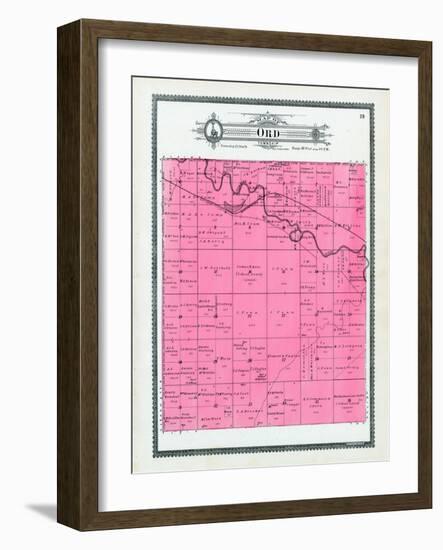 1904, Ord Township, Elkhorn River, Nebraska, United States-null-Framed Giclee Print