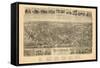 1904, Rutherford Bird's Eye View, New Jersey, United States-null-Framed Stretched Canvas