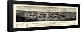 1904, Saint Louis World's Fair Bird's Eye View Published by Melville, Missouri, United S-null-Framed Premium Giclee Print