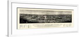 1904, Saint Louis World's Fair Bird's Eye View Published by Melville, Missouri, United S-null-Framed Giclee Print