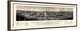 1904, Saint Louis World's Fair Bird's Eye View Published by Melville, Missouri, United S-null-Framed Premium Giclee Print