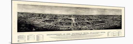 1904, Saint Louis World's Fair Bird's Eye View Published by Melville, Missouri, United S-null-Mounted Premium Giclee Print
