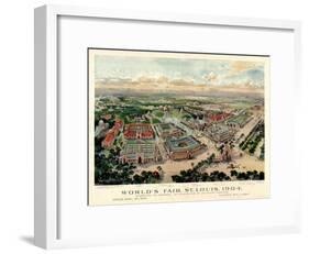 1904, Saint Louis World's Fair Bird's Eye View Unattributed Publisher, Missouri, United-null-Framed Giclee Print