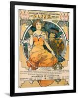 1904 St. Louis World's Fair Poster-Alphonse Mucha-Framed Art Print