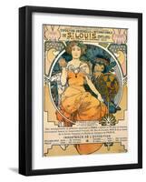 1904 St. Louis World's Fair Poster-Alphonse Mucha-Framed Art Print