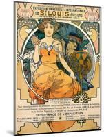 1904 St. Louis World's Fair Poster-Alphonse Mucha-Mounted Art Print