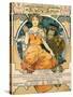 1904 St. Louis World's Fair Poster-Alphonse Mucha-Stretched Canvas