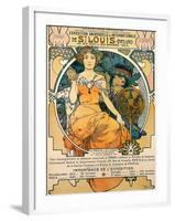 1904 St. Louis World's Fair Poster-Alphonse Mucha-Framed Art Print