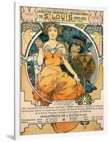 1904 St. Louis World's Fair Poster-Alphonse Mucha-Framed Art Print