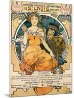 1904 St. Louis World's Fair Poster-Alphonse Mucha-Mounted Art Print