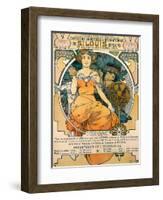 1904 St. Louis World's Fair Poster-Alphonse Mucha-Framed Art Print