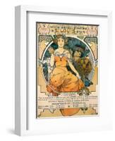 1904 St. Louis World's Fair Poster-Alphonse Mucha-Framed Art Print